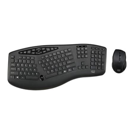 Adesso Wireless Ergo Keyboard Mouse WKB1600CB